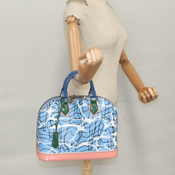LOUIS VUITTON Epi Alma PM Hand Bag 2way Blue M41571 LV Auth 98199SAV