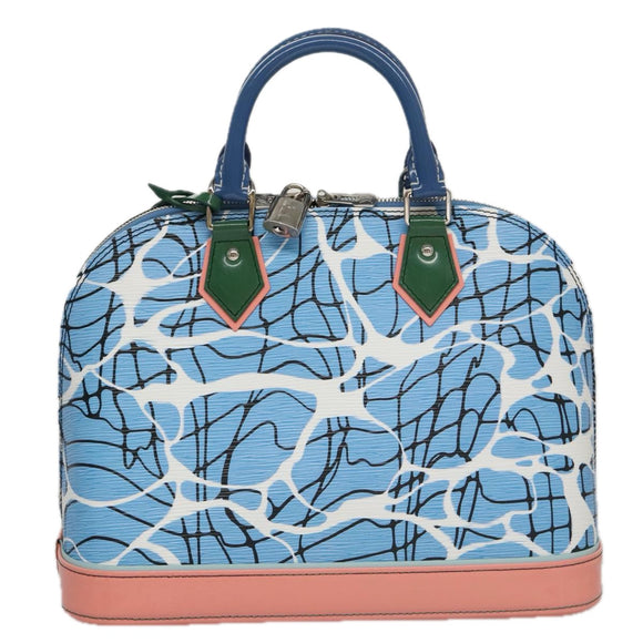 LOUIS VUITTON Epi Alma PM Handtasche 2-Wege Blau M41571 LV Auth 98199SAV