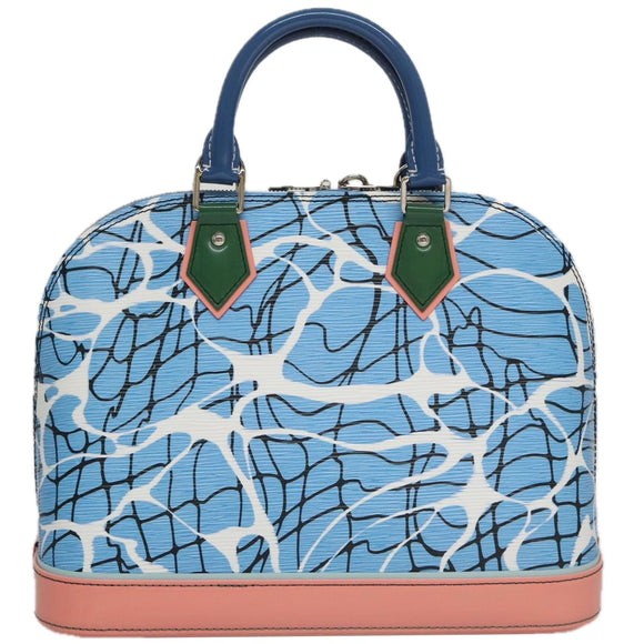 LOUIS VUITTON Epi Alma PM Handtasche 2-Wege Blau M41571 LV Auth 98199SAV