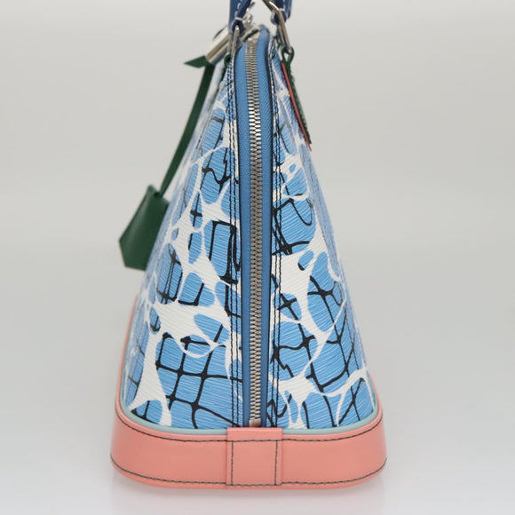 LOUIS VUITTON Epi Alma PM Handtasche 2-Wege Blau M41571 LV Auth 98199SAV