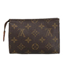 LOUIS VUITTON Monogram Poche Toilette 15 Pouch M47546 LV Auth 98202-2