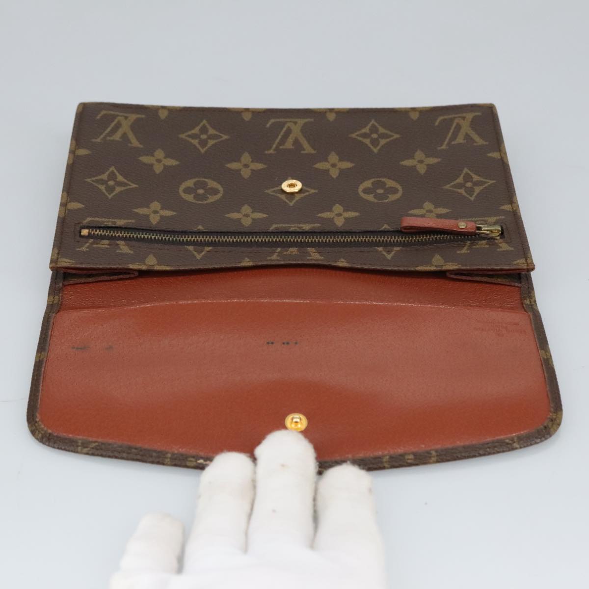 LOUIS VUITTON Monogram Pochette Rabat 20 Clutch Bag M51935 LV Auth 98206