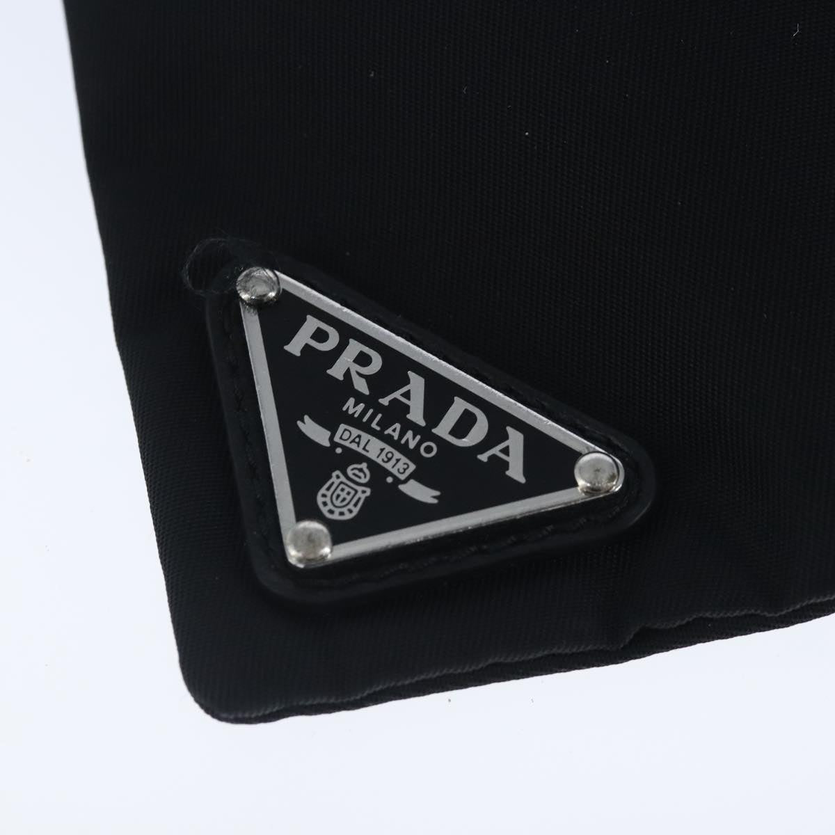 PRADA Pet Color Nylon Black Auth 98218