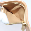 CELINE C Macadam Canvas Shoulder Bag Blue Gold Auth 98223-21