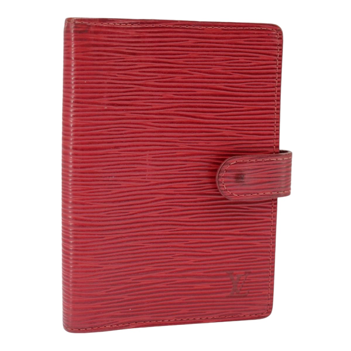 LOUIS VUITTON Epi Agenda PM Day Planner Cover Red R20057 LV Auth 98226