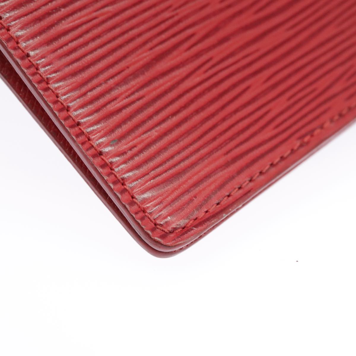 LOUIS VUITTON Epi Agenda PM Day Planner Cover Red R20057 LV Auth 98226