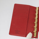 LOUIS VUITTON Epi Agenda PM Day Planner Cover Red R20057 LV Auth 98226-19