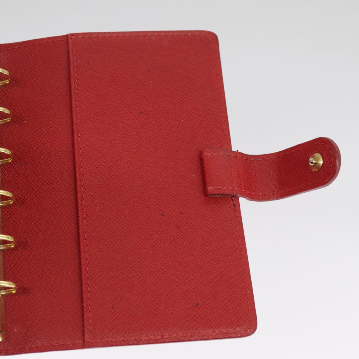 LOUIS VUITTON Epi Agenda PM Day Planner Cover Red R20057 LV Auth 98226