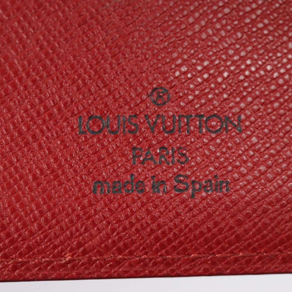 LOUIS VUITTON Epi Agenda PM Day Planner Cover Red R20057 LV Auth 98226