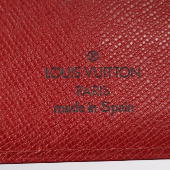 LOUIS VUITTON Epi Agenda PM Day Planner Cover Red R20057 LV Auth 98226