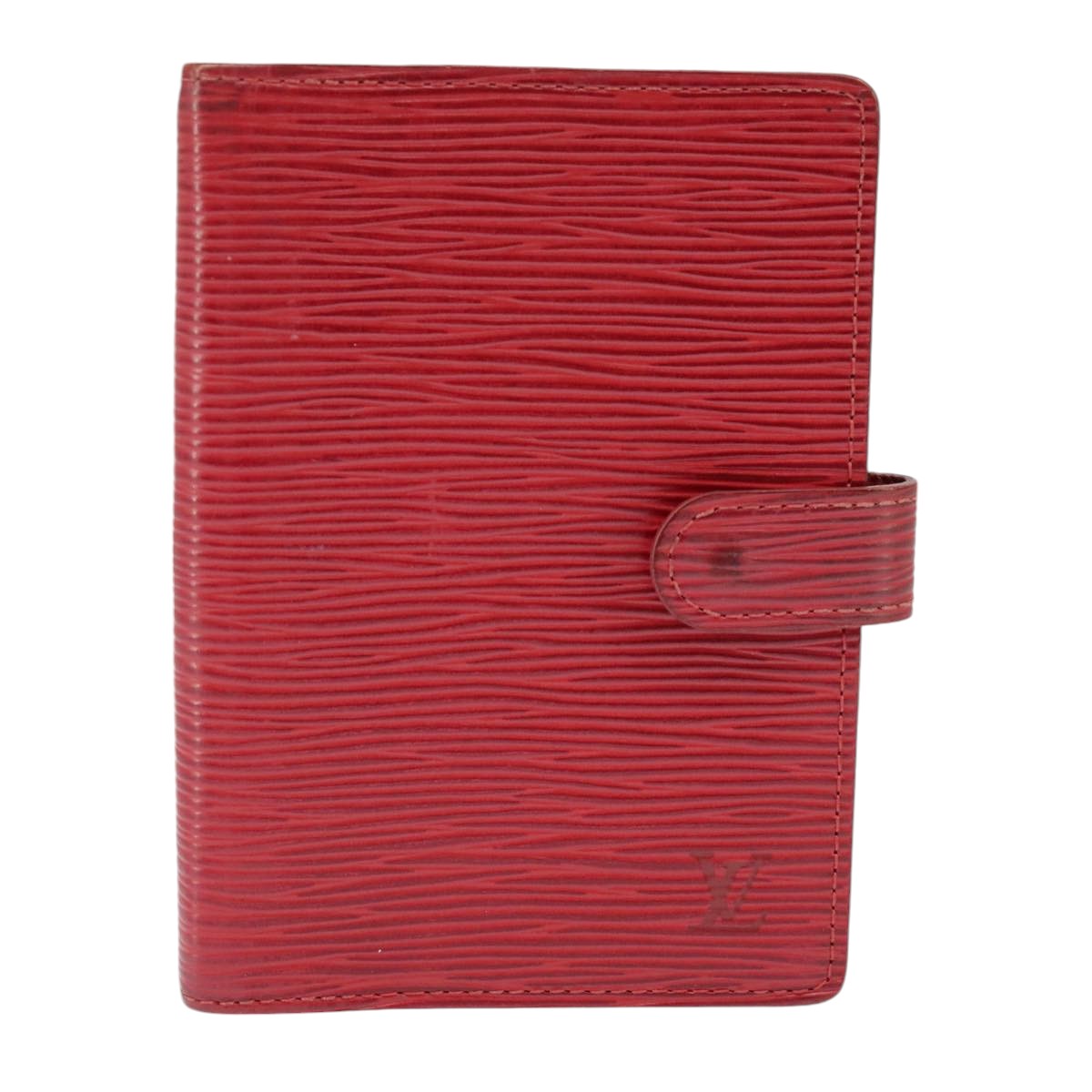 LOUIS VUITTON Epi Agenda PM Day Planner Cover Red R20057 LV Auth 98226