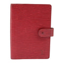 LOUIS VUITTON Epi Agenda PM Day Planner Cover Red R20057 LV Auth 98226-13