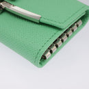 Salvatore Ferragamo Gancini Key Case Leather Peppermint Auth 98227-15