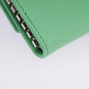 Salvatore Ferragamo Gancini Key Case Leather Peppermint Auth 98227-16
