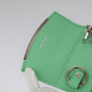 Salvatore Ferragamo Gancini Key Case Leather Peppermint Auth 98227-20