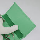 Salvatore Ferragamo Gancini Key Case Leather Peppermint Auth 98227-21