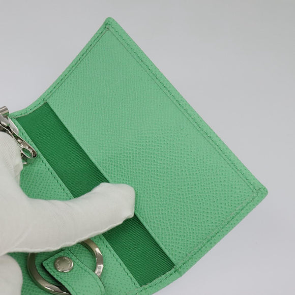 Salvatore Ferragamo Gancini Key Case Leather Peppermint Auth 98227