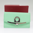 Salvatore Ferragamo Gancini Key Case Leather Peppermint Auth 98227-12