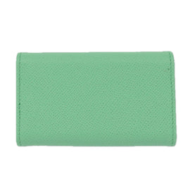 Salvatore Ferragamo Gancini Key Case Leather Peppermint Auth 98227 - 0