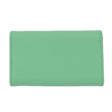 Salvatore Ferragamo Gancini Key Case Leather Peppermint Auth 98227 - 0
