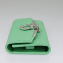 Salvatore Ferragamo Gancini Key Case Leather Peppermint Auth 98227-4
