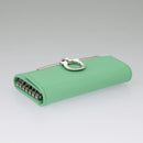 Salvatore Ferragamo Gancini Key Case Leather Peppermint Auth 98227-6