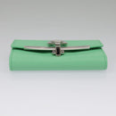 Salvatore Ferragamo Gancini Key Case Leather Peppermint Auth 98227-7