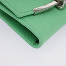 Salvatore Ferragamo Gancini Key Case Leather Peppermint Auth 98227-14