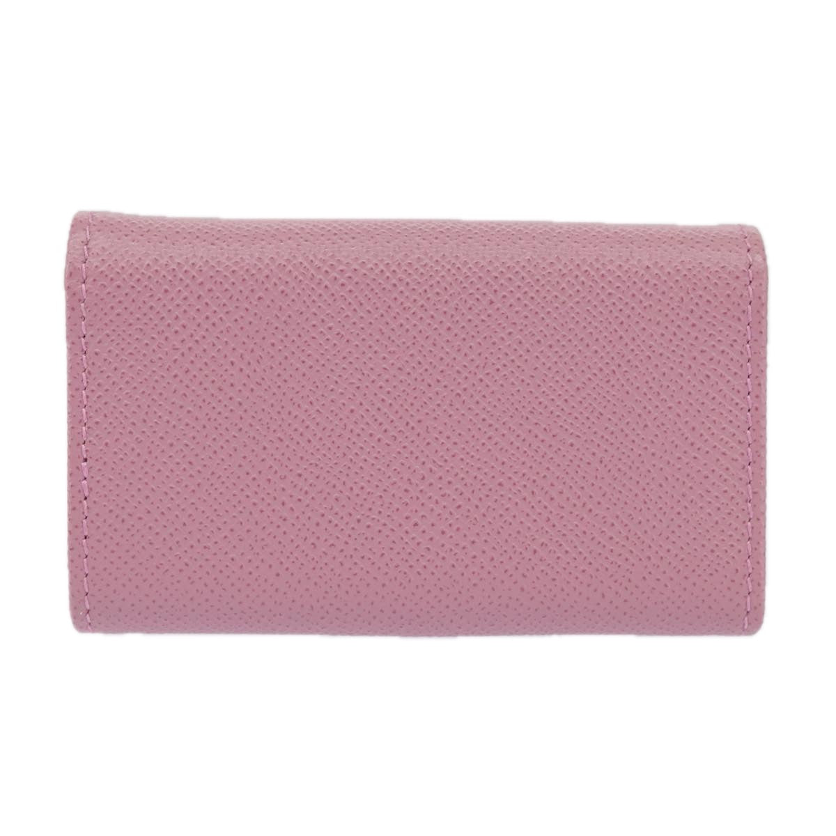 Salvatore Ferragamo Gancini Key Case Leather Pink Auth 98228 - 0