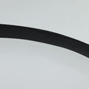 LOUIS VUITTON Belt Leather 29.9""-34.3"" Black Silver M9831 LV Auth 98233-16