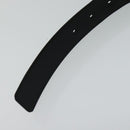 LOUIS VUITTON Belt Leather 29.9""-34.3"" Black Silver M9831 LV Auth 98233-19
