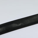 LOUIS VUITTON Belt Leather 29.9""-34.3"" Black Silver M9831 LV Auth 98233-3