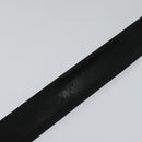 LOUIS VUITTON Belt Leather 29.9""-34.3"" Black Silver M9831 LV Auth 98233-7