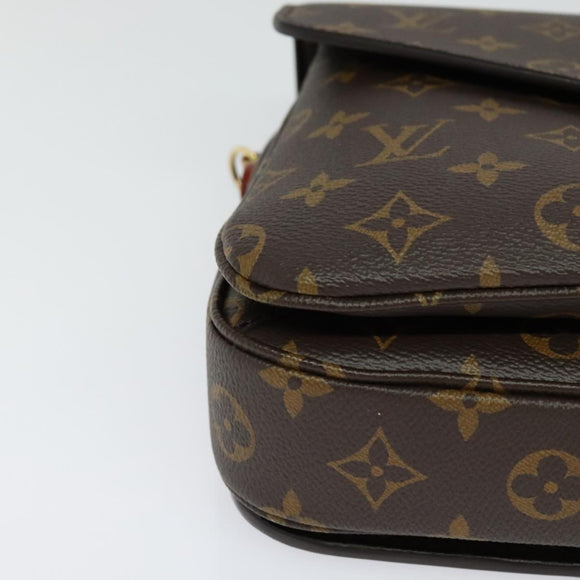 LOUIS VUITTON Monogram Pochette Metis MM Hand Bag 2way M43628 LV Auth 98243A