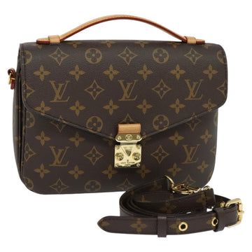 LOUIS VUITTON Monogram Pochette Metis MM Hand Bag 2way M43628 LV Auth 98243A