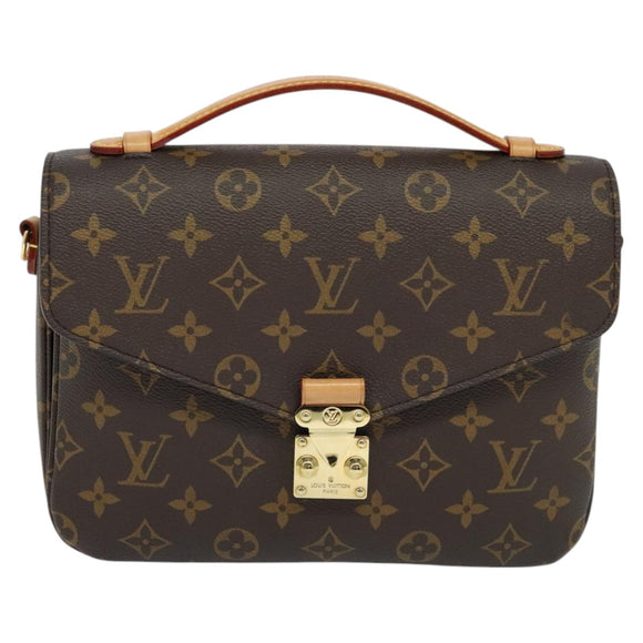 LOUIS VUITTON Monogram Pochette Metis MM Hand Bag 2way M43628 LV Auth 98243A