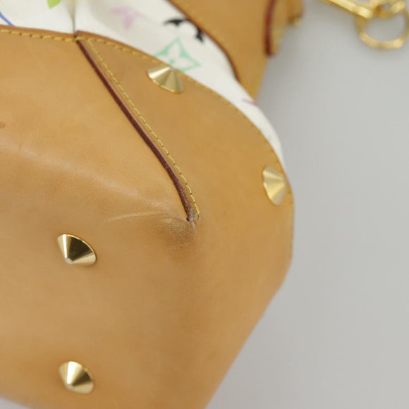 LOUIS VUITTON Monogram Multicolor Judy GM Shoulder Bag White M40253 Auth 98245AV