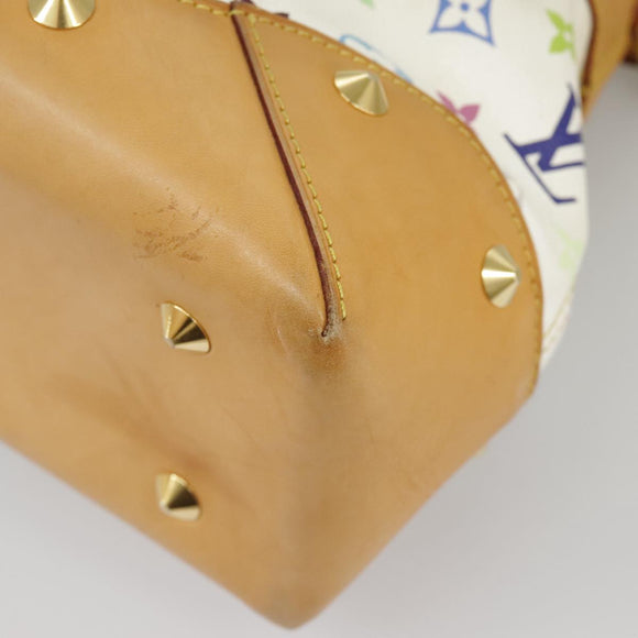 LOUIS VUITTON Monogram Multicolor Judy GM Shoulder Bag White M40253 Auth 98245AV