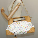 LOUIS VUITTON Monogram Multicolor Judy GM Shoulder Bag White M40253 Auth 98245AV-30