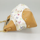 LOUIS VUITTON Monogram Multicolor Judy GM Shoulder Bag White M40253 Auth 98245AV-3