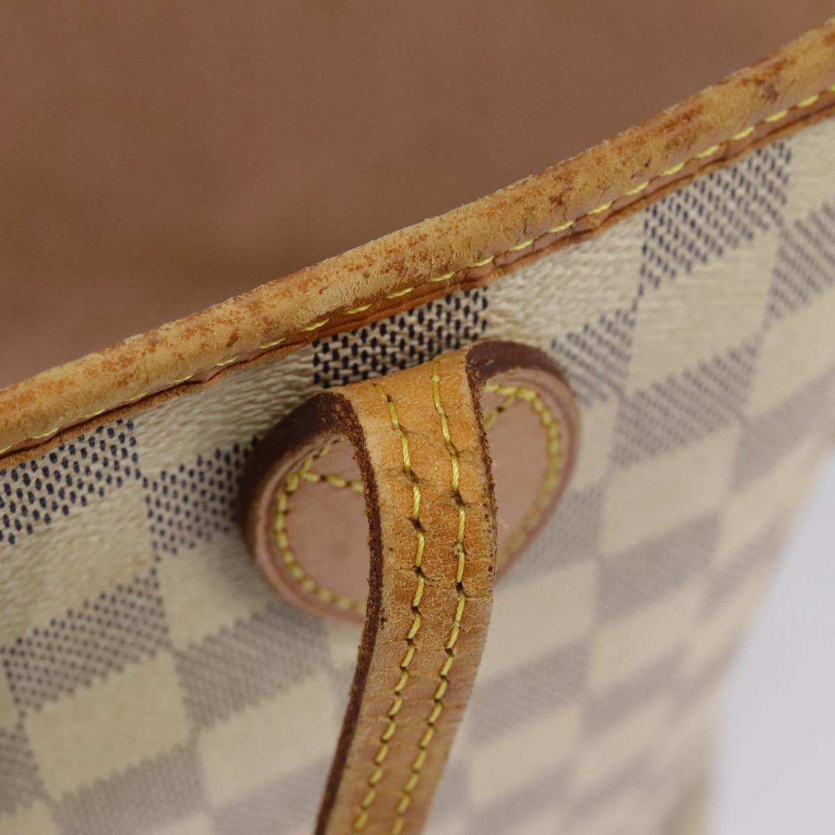 LOUIS VUITTON Damier Azur Neverfull MM Tote Bag N51107 LV Auth 98246