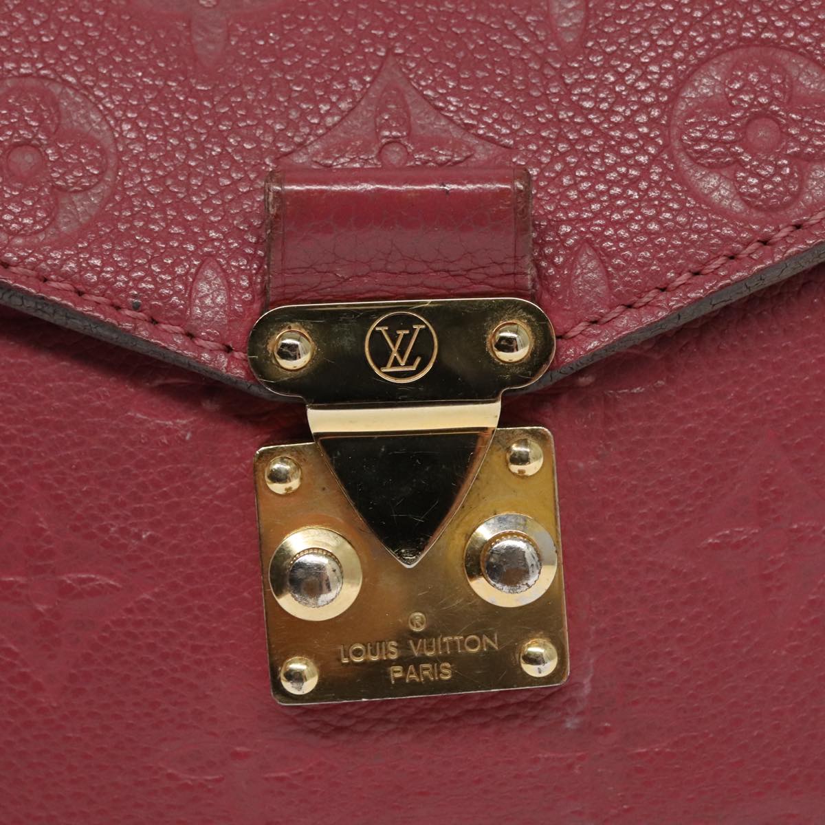 LOUIS VUITTON Monogram Empreinte Pochette Metis MM Bag 2way M43737 LV Auth 98250