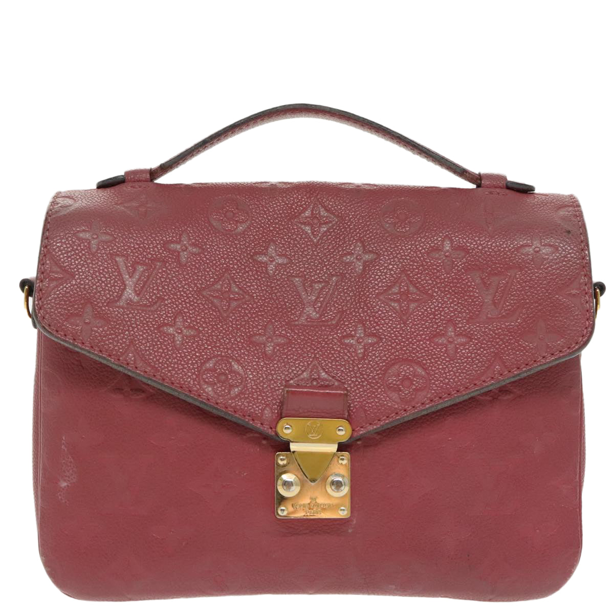 LOUIS VUITTON Monogram Empreinte Pochette Metis MM Bag 2way M43737 LV Auth 98250