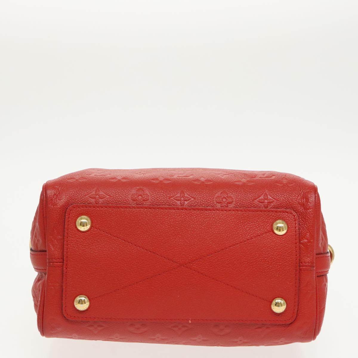 LOUIS VUITTON Empreinte Speedy Bandouliere 25 Bag 2way Scarlet M44145 Auth 98256