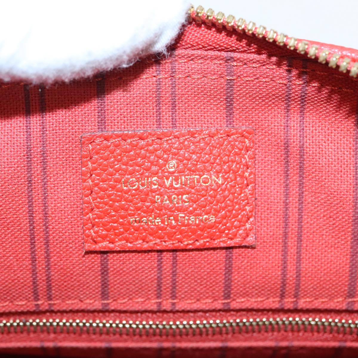 LOUIS VUITTON Empreinte Speedy Bandouliere 25 Bag 2way Scarlet M44145 Auth 98256