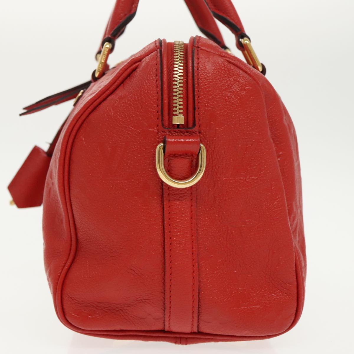 LOUIS VUITTON Empreinte Speedy Bandouliere 25 Bag 2way Scarlet M44145 Auth 98256