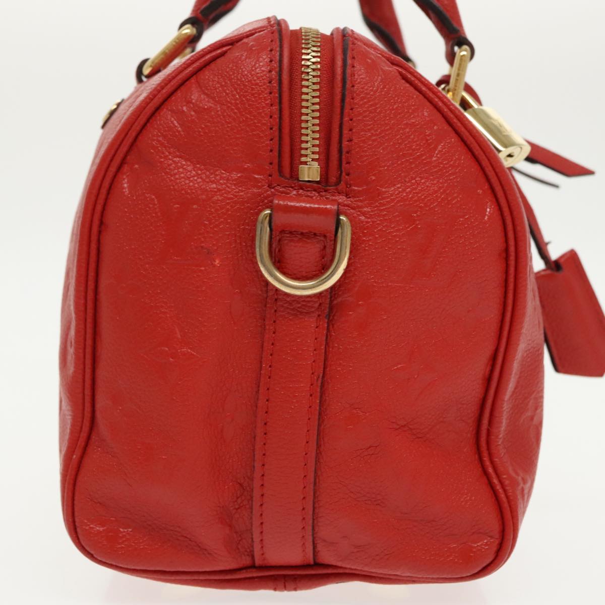 LOUIS VUITTON Empreinte Speedy Bandouliere 25 Bag 2way Scarlet M44145 Auth 98256