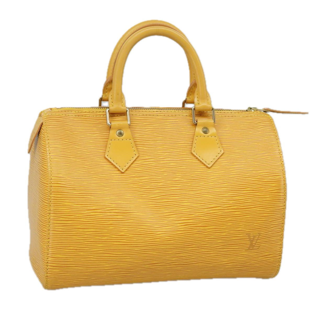 LOUIS VUITTON Epi Speedy 25 Hand Bag Tassili Yellow M43019 LV Auth 98257