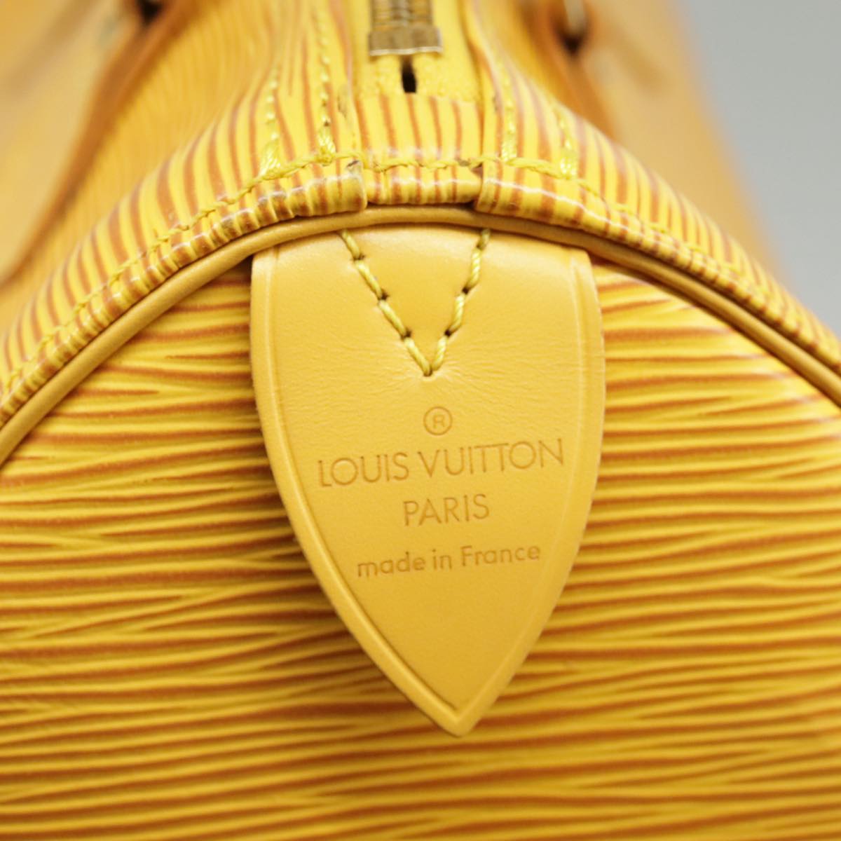 LOUIS VUITTON Epi Speedy 25 Hand Bag Tassili Yellow M43019 LV Auth 98257