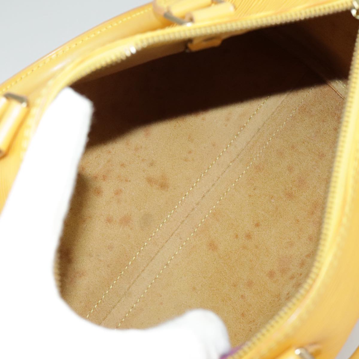 LOUIS VUITTON Epi Speedy 25 Hand Bag Tassili Yellow M43019 LV Auth 98257